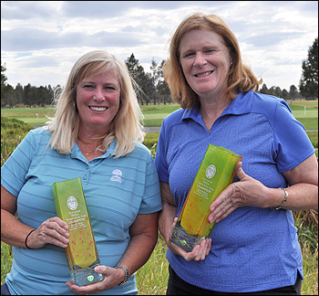 Ginny Burkey (L) and Lisa Smego