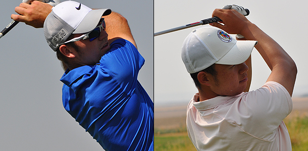 Josh Gliege (L) and Roy Kang will meet in the final match of the 61st Pacific Northwest Junior Boys' Amateur.