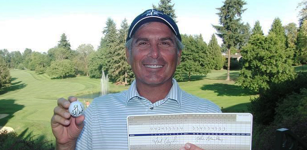 Seattle native Fred Couples after shooting a course-record 59 at Broadmoor Golf Club.