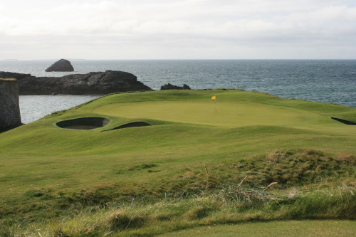 The third hole at Tralee Golf Links, where the author lost two golf balls.