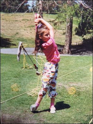 At age nine, in 1992, Lani Elston competed in her first tournament, a Washington Junior Golf Association event held at Dungeness GC (now Cedars at Dungeness) in Sequim, Wash. 
