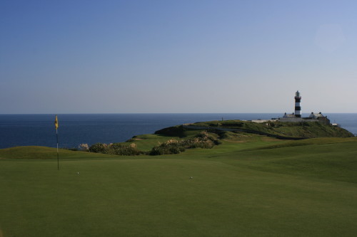 Looking back down the fifth fairway at Old Head Golf Links.