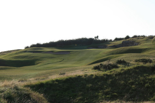 The par 3 No. 11 hole at Old Head Golf Links.