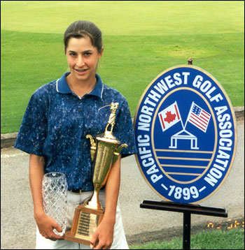In 1998, Paige Mackenzie won the PNGA Junior Girls' Amateur, held that year in her hometown at Yakima Elks Golf & Country Club. She was named the PNGA Junior Girls' Player of the Year in 2000, and the PNGA Women's Player of the Year in 2005 and 2006.