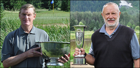 Tom Brandes (L), winner of the 2016 PNGA Senior Men's Amateur, and Tom Kubisa, winner of the 2016 PNGA Super Senior Men's Amateur
