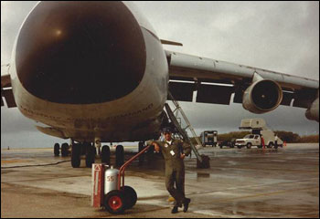 Shabaz piloted large cargo transport planes while in the Air Force