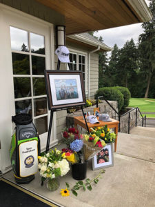 A spontaneous memorial for Fredrickson has already begun outside the Pro Shop at Oswego Lake Country Club. 