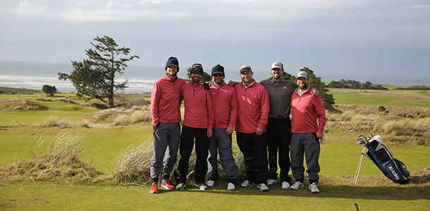 The Looper Cup is a Ryder Cup-style competition set up by Bandon Dunes owner Mike Keiser between the caddie programs of Pine Valley, Pebble Beach, Mayacama and Bandon Dunes. At a recent Looper Cup, Jason Humphrey is on the far right, with Kyle Crawford second from right. Humphrey qualified for the 2007 U.S. Mid-Amateur, and Crawford qualified for the 2019 U.S. Amateur Four-Ball, with both championships being held at Bandon Dunes. 