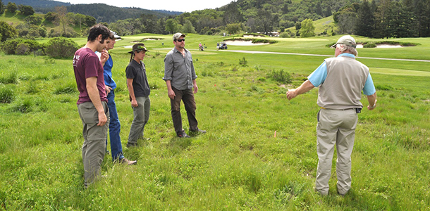 Environmental Defense Fund and Audubon International staff visit golf courses throughout the country to see habitat restoration efforts underway.