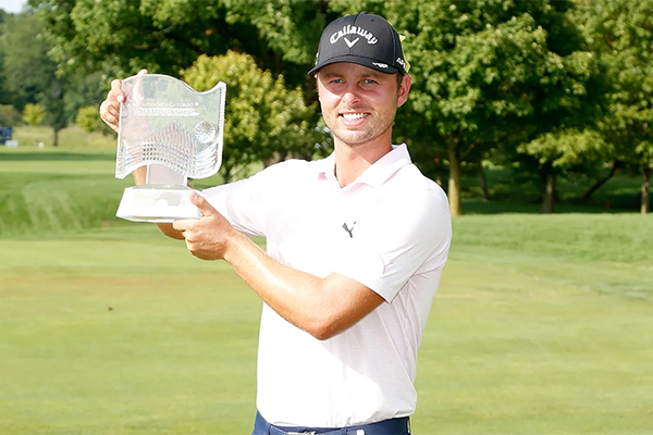 In late August, Adam Svensson won the Korn Ferry Tour’s Nationwide Children’s Hospital Championship, clinching his graduation to the PGA TOUR. (Photo courtesy PGA TOUR)