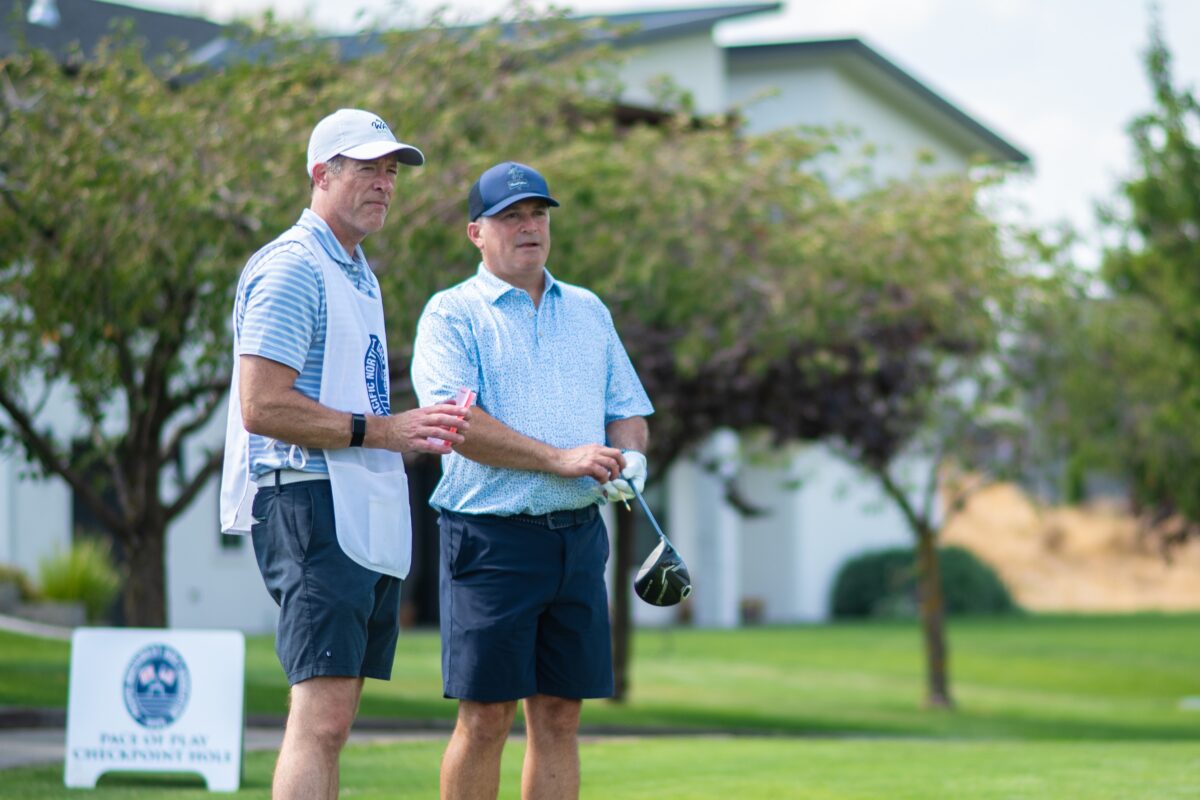 Troy Andrew Rios Troy Andrew caddies for brother, Tyler, at PNGA Men’s Mid-Amateur ...