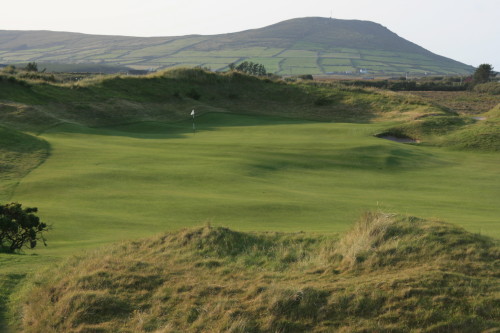 The 15th green at Waterville Golf Links in Ireland.